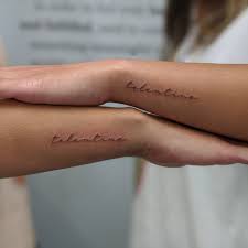 Tattoos for little sisters and big sisters. 25 Fascinating Matching Sister Tattoos Timeless Bridal Shower 101
