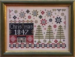 Coverlet Christmas Cross Stitch Chart