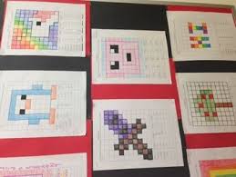 Minecraft Math Art Math Art Math Fraction Art