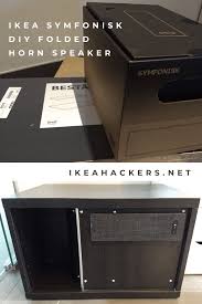 Ikea Symfonisk Lives Loud As A Folded Horn Speaker Ikea Hackers Horn Speakers Ikea Ikea Hackers