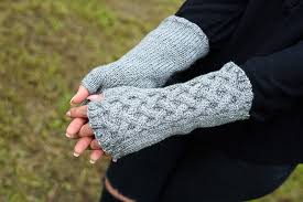 This type of mitten is an easy one to knit. Celtic Cable Fingerless Gloves Pattern Handy Little Me