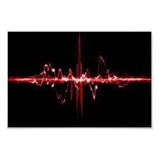 Red Sound Poster Zazzle Com In 2020 Waves Wallpaper Red Wallpaper Abstract Wallpaper