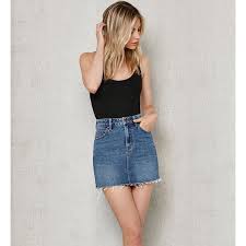 pacsun jean skirt