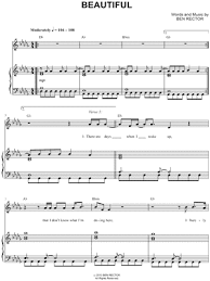 Ben Rector Beautiful Sheet Music In Db Major Transposable Download Print Sku Mn0127759