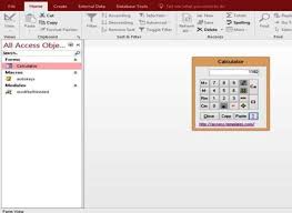 Microsoft Access Templates Calculator Form For Microsoft Access 2016 Access Database Document Management System Templates