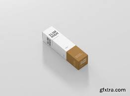 Download Box Mockup Slim High Rectangle Gfxtra PSD Mockup Templates