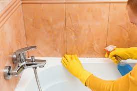 Clean the rust with hot vinegar, in which you dissolve a little salt. How To Clean Sanitize Your Bathtub Shower Tundraland