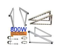 Adjustable Flat Roof Triangle Solar Panels Tilt Mounting Brackets for Pv  Structure Systems Balcony Solar