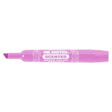 mr sketch pink flipchart markers box 12 chisel tip scented