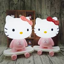 By hello kitty (1) 7.2 in. Pink Red Led Table Lamps Hello Kitty Cartoon Skateboard Table Light Kids Gift Bedroom Bedside 3d Creative Night Light Led Night Lights Aliexpress