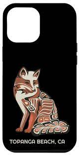 Amazon.com: iPhone 13 Pro Max California Topanga Beach Tribal Fox Native  American Case : Cell Phones & Accessories