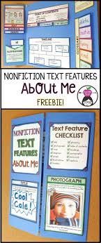 About Me Lapbook With Nonfiction Text Features Nonfiction Texts Nonfiction Text Features Reading Workshop