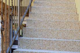 Treppe Neu Verkleiden Mit Steinteppich Fugenloser Boden Steinteppich Treppenrenovierung Treppe Aussentreppe