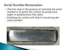 Serial Number Restoration Ppt Video Online Download