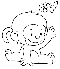 Desenhos de macaco para colorir. Desenhos De Macacos Para Colorir