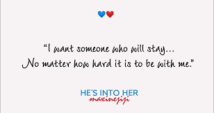 Page of hes into her by maxinejijiji wattpad. He S Into Her Quotes S Tweet I Want Someone Who Will Stay No Matter How Hard It Is To Be With Me Hesintoher Maxinejiji Trendsmap