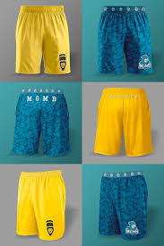 A Three Piece Mockup Collection Showing The Front Side And Back Of Shorts For Men The Psd Has Sepa Clothing Mockup Free Logo Mockup Psd Psd Template Free