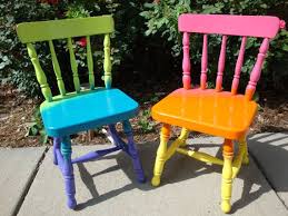 Pin By Desiree Sunshine On Rainbows Childrens Chairs Painted Kids Chairs Kids Chairs