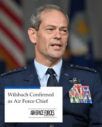 Wilsbach, a fighter pilot whose last assignment was atop Air Combat  Command, takes over the Air Force as it works to overcome readiness  challenges and to modernize its aging air fleet. MORE: