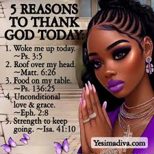 Give thanks to god daily