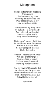 Metaphors Metaphor Poetry Quotes