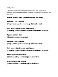Hitungan pertama pada satu birama selalu lebih kuat daripada hitungan berikutnya. Arti Lagu Apuse Pdf