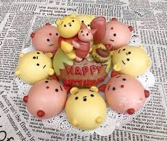 instagram 上的 bubu x 玩饅頭 客製 立體小熊維尼生日饅頭蛋糕 桃園造型饅頭 小熊維尼 小豬 饅頭蛋糕 創意手作 造型饅頭 4寸 饅頭 steamed buns food bun