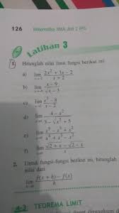 Dec 24, 2020 · berikut ini merupakan contoh soal dalam menyelesaikan permasalahan pada konsep limit. Hitunglah Nilai Limit Fungsi Berikut Ini Brainly Co Id