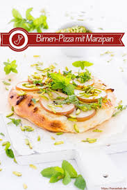 Birnen Pizza Kuchen Auf Die Hand Rezepte Lebensmittel Essen Vegetarisches Essen