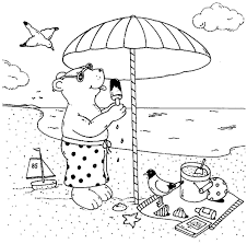 Ausmalbild Urlaub Und Reisen Bar Isst Eis Am Strand Kostenlos Ausdrucken Ausmalbild Ausmalen Wenn Du Mal Buch