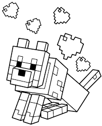 Since its creation in 2009, minecraft has become a wildly. Minecraft Dog Coloring Pages Coloring Home