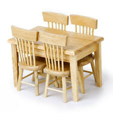 5 out of 5 stars (3) total ratings 3, $22.99 new. 5pcs Dollhouse Miniature Wooden Table Chair Set Dining Rooms Furniture Set For Sale Online Ebay