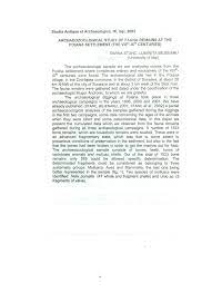 Studia antiqua et archaeologica, vi, iaşi, 1999 le substrat énéolithique dans l'ethnogenèse des thraces * marin dinu la genèse des peuples antiques d'europe, y compris des thraces, a constitué et constitue encore un problème pour les ethnologues (linguistes. Pdf Archaeozoologic Study Of Fauna Remaines At The Poiana Settlement Viiith Ixth Centuries