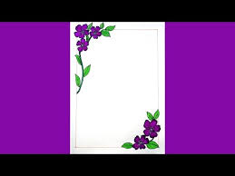 Beautiful Flower Border Design Drawing And Stitching Tutorial Step By Step How To Stitch Border Drawing Lailah Magazine Almost files can be used for commercial.
