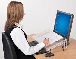 The document holders from bakkerelkhuizen have been developed to prevent neck problems so that you can work more comfortably and efficiently. Microdesk In Line Document Holder