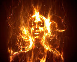 Burning We Heart It Fire Woman And Soul Fire Art Alice In Wonderland Characters Girl Wallpaper