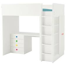 Stuva Fritids Loft Bed With 4 Drawers 2 Doors White White Ikea Ikea Wardrobe Desk Combo Loft Bed Frame Loft Bed Ikea Bed