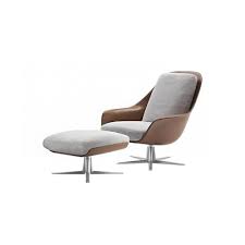 The eames lounge chair is an amazing classic design. Eames Style Lounge Chair And Ottoman Cotton Linen
