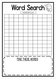 free printable blank word search template download free printable gallery