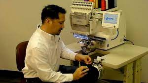 Embroidering On Ballcaps With Happy Voyager Embroidery Machine Youtube