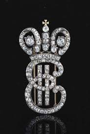 A Rare Jeweled Silver And Gold Maid Of Honor Cypher St Petersburg 18th Century And Later In The Form Of The C Royal Jewelry Antique Jewelry Family Jewellery