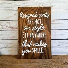 Wood Wedding Seating Sign Custom Ceremony Sign No Seating Etsy Wedding Seating Signs Wedding Signs Wedding Readings