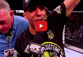 REPLAY! Edson Barboza post-fight Octagon speech