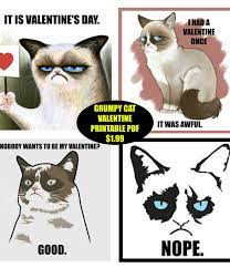 Grumpy Cat Valentine S Day Printable Cards Grumpy Cat Valentines Grumpy Cat Grumpy Cat Humor