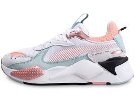 There are contrasting flashes of metallic rose gold details on the eyestay and around the. Puma Rs X Blanche Et Rose Shop Clothing Shoes Online