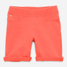 KIDPIK Girls Pull On Knit Bermuda Short, Size: XXS (4) - XXL (16) Black / S (7/8)