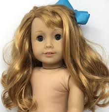 American Girl Doll Curly Strawberry Blonde Hair Hazel Brown Green Eyes Pristine Strawberry Blonde Hair Baby Doll Hair Strawberry Blonde