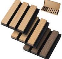 Soundsbay® Set di 2 pannelli acustici da parete in legno e pannelli di  legno in feltro, pannelli da parete moderni, 14 x 12 cm, sacchetto campione  : ...