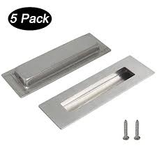 Round door pull with a satin nickel finish. Homdiy Mc009 Recessed Kitchen Cabinet Handles Pulls Brushed Nickel Sliding Closet Door Handle Square Flush Pull Sliding Closet Door Finger Pull 2 Pack Pulls Cabinet Hardware Ekbotefurniture Com