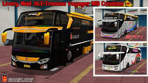 Review mod jb3 shd scania k410ib tronton bus simulator indonesia. Livery B Coach Bus Mod Jb3 Tronton Voyager Md Creation Terbaru Youtube